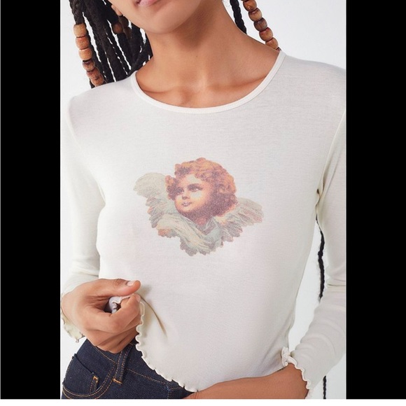 Urban Outfitters Truly Madly Deeply Los Angeles Angel Top 😇 - Picture 4 of 9